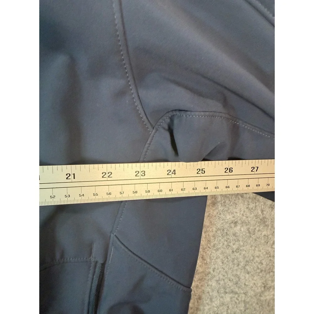The North Face Apex Softshell Jacket Mens XXL Blue Full‎ Zip Fleece Lined Coat